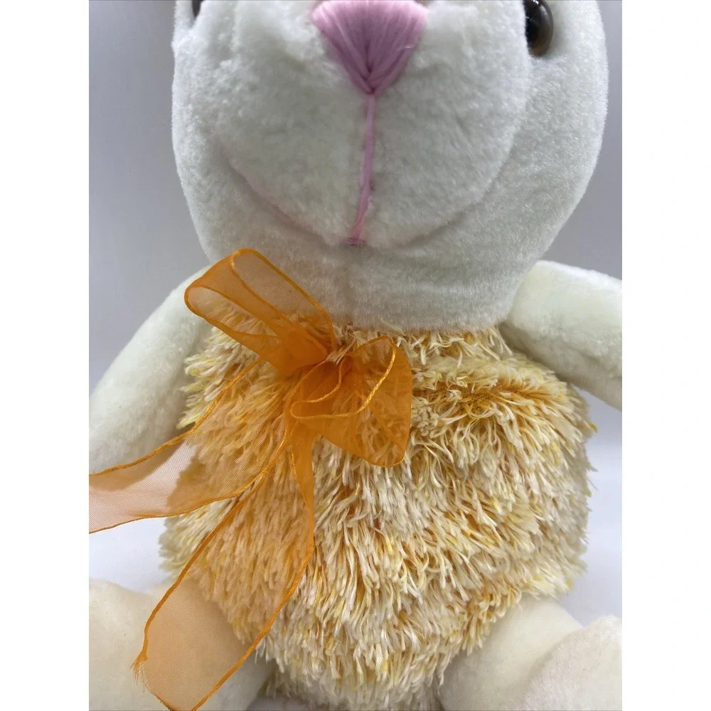 Genich International Orange Bunny Rabbit Plush Easter 10.5